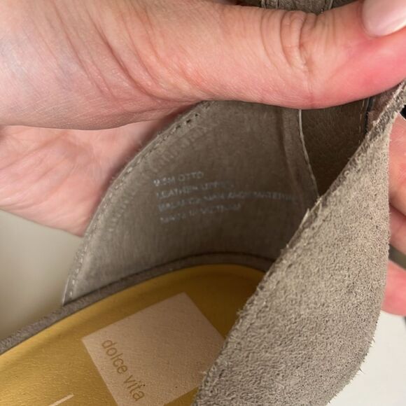 Dolce Vita Straw Otto Suede Ankle Strap Platform Wedge Espadrilles Sandal 9.5 - Picture 7 of 12